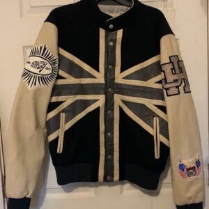 Jeff Hamilton Leather Bomber Jacket.